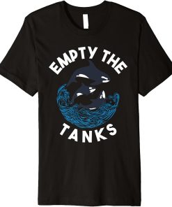 Empty the Tanks Orca Whale Premium T-Shirt