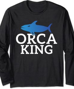 Orca King Orca Whale Long Sleeve T-Shirt