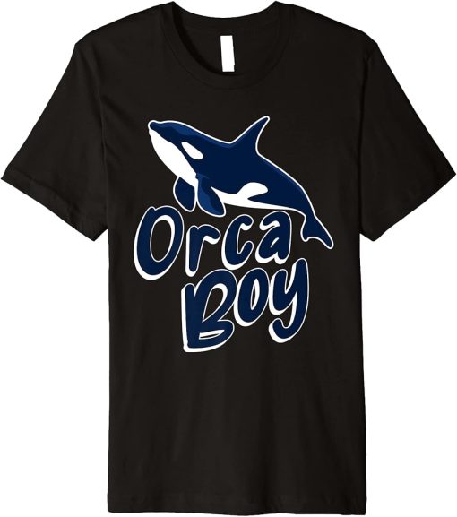 Kids Funny Whales Orca Boy Orcas Premium T-Shirt