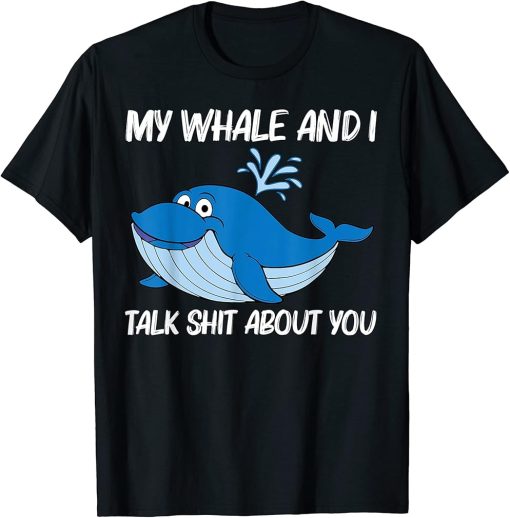 Funny Whale Art For Men Women Orca Narwhal Blue Whales T-Shirt